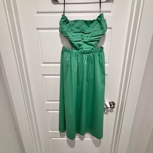 Forever 21 Green Strapless Dress